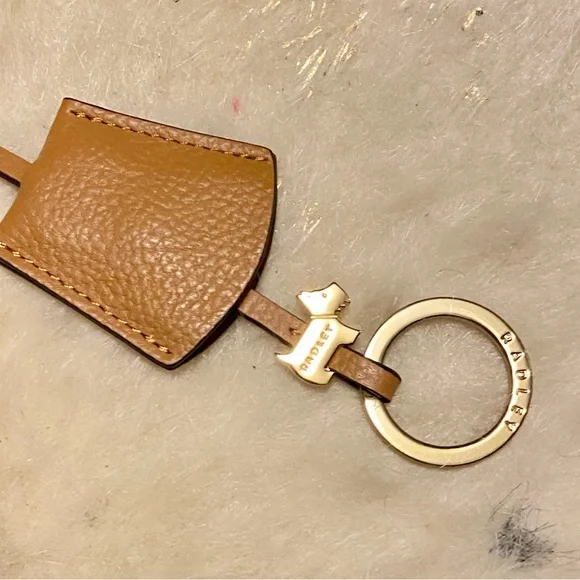 Radley Tan Italian Leather Backpack Purse – Like New display picture 2